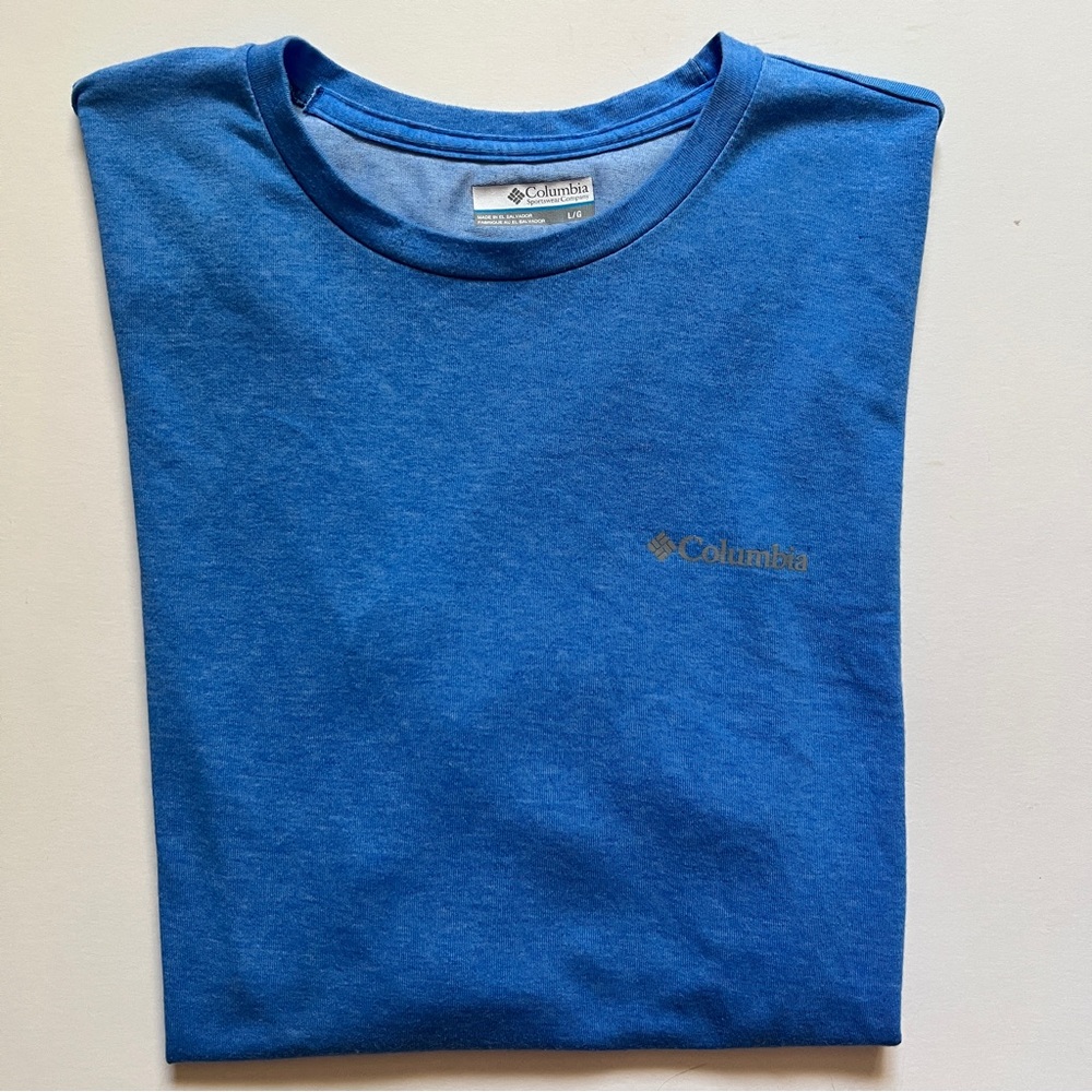 Columbia Light Blue Omni-Wick Active T Shirt